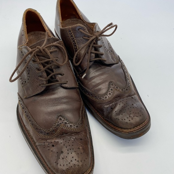 Made in Italy Vintage Men’s brogues. Soft leather - Picture 2 of 6